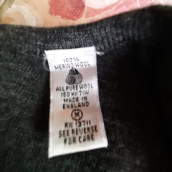 Grey Merino Wool Jumper - Picture 6 of 6